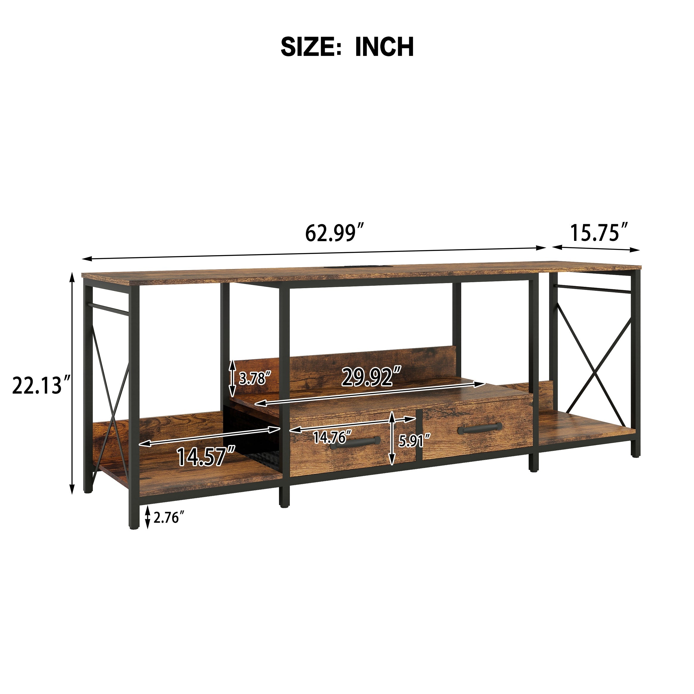 There are installation videos + scene videos .TV Stand with LED Lights Power Outlets  -  TV Stand with Fabric Drawers for 65 70 75 Inches TV -Can also be used in multiple scenes, living room, bedroom,