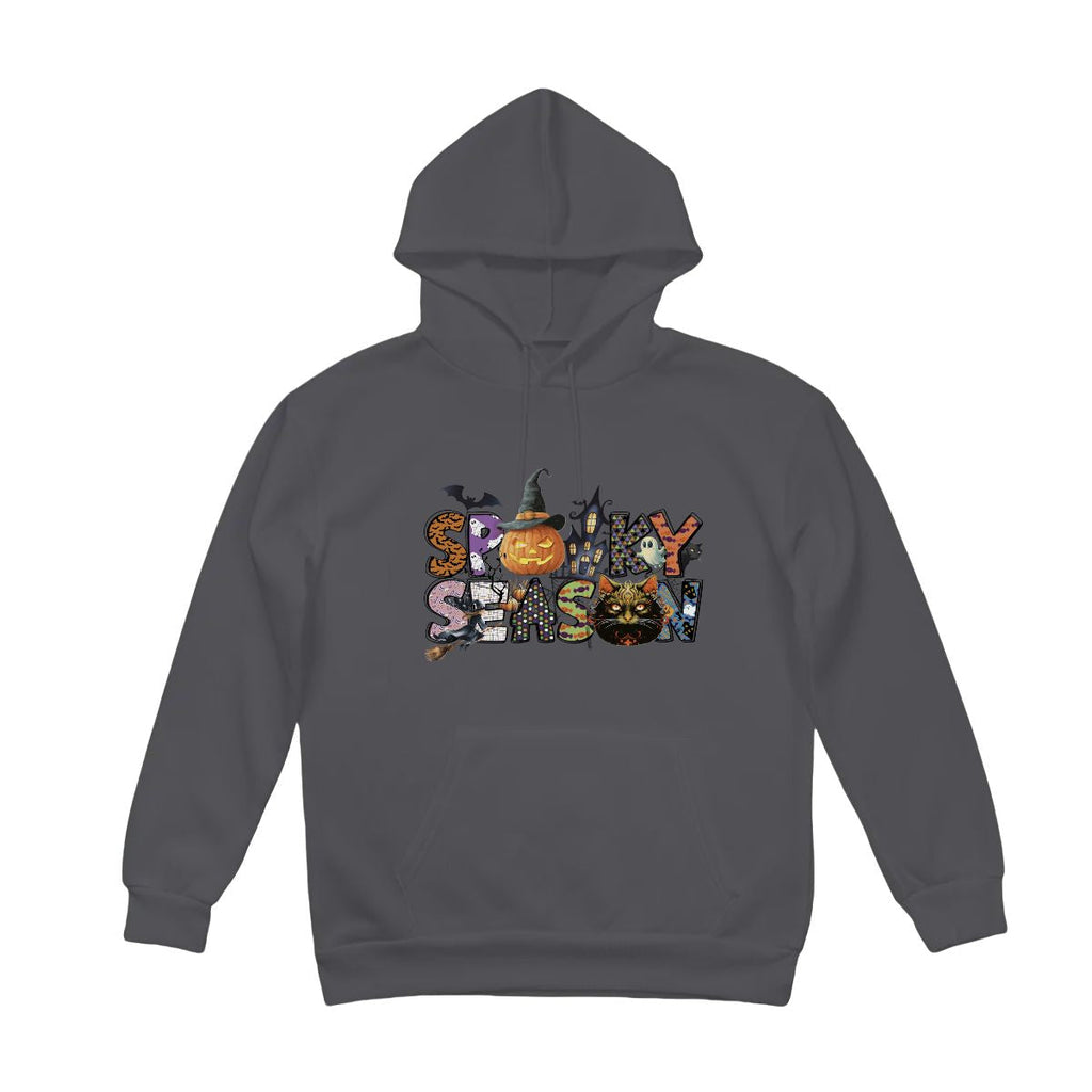 Halloween Spooky Season Unisex Fleece Hoodie with Drawstring