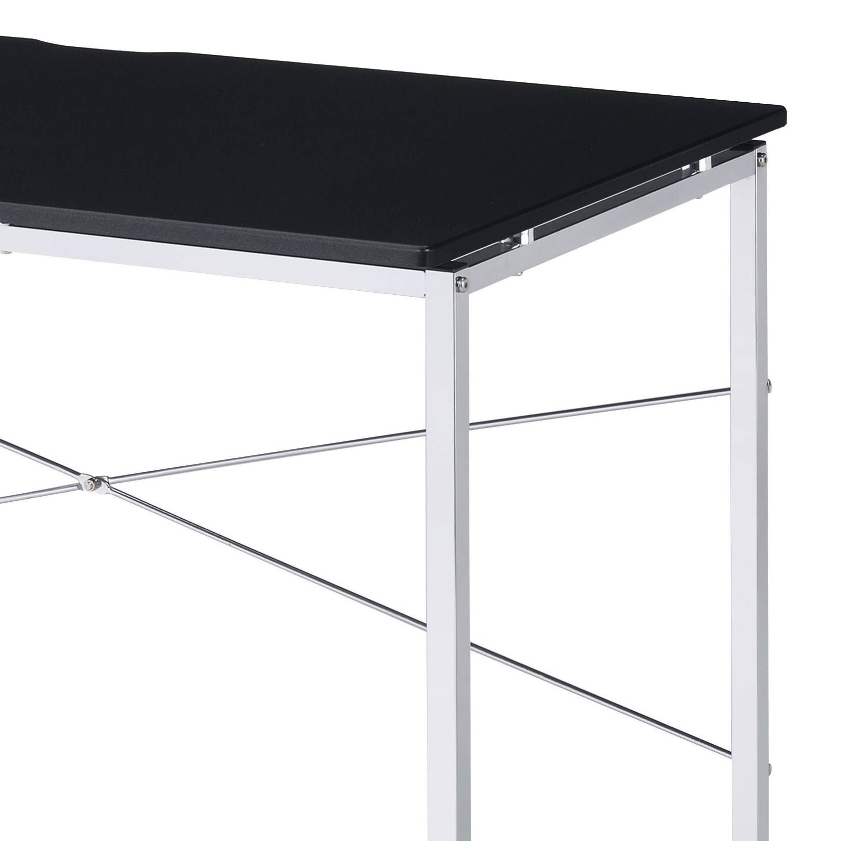 Tennos Black & Chrome Finish Writing Desk
