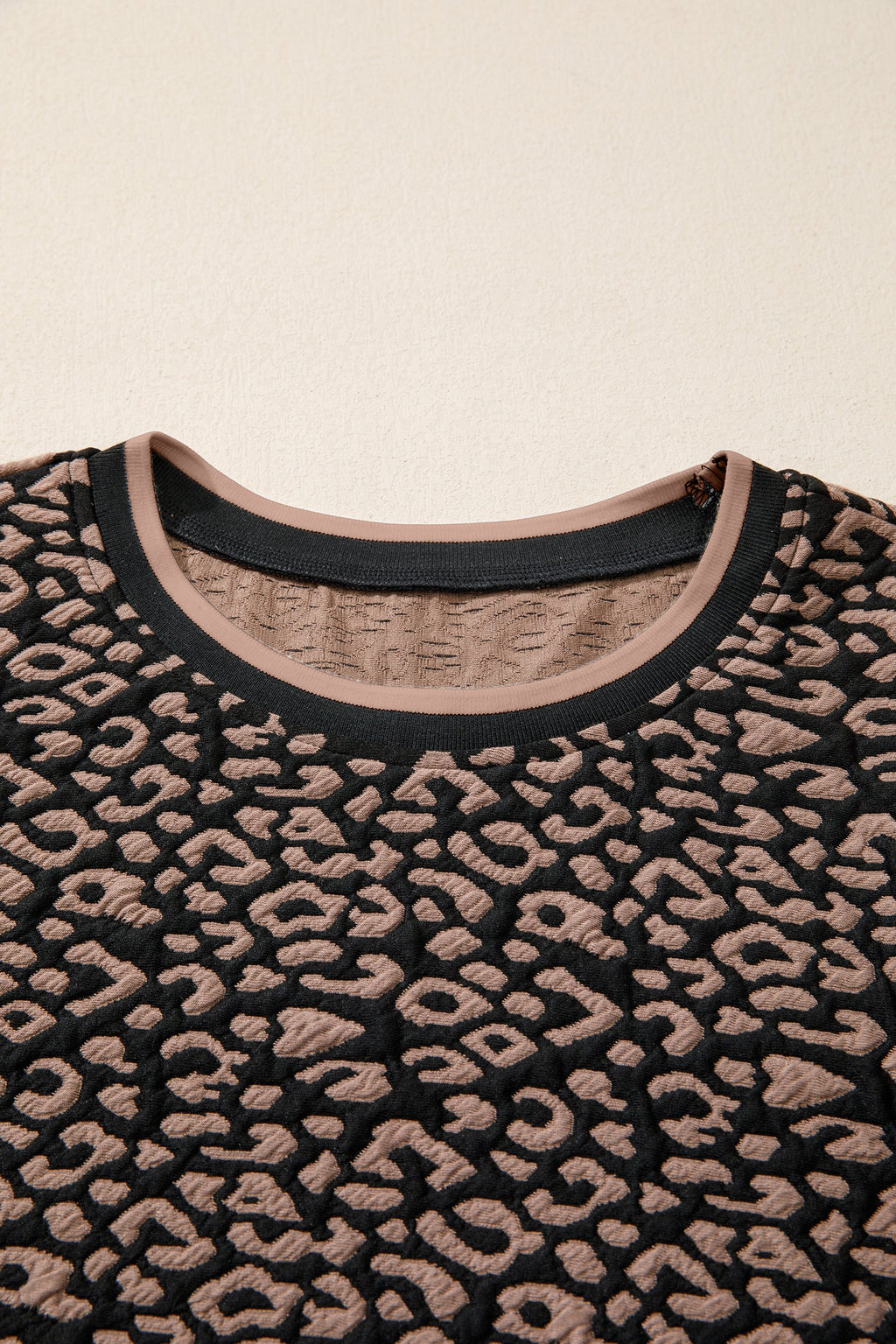 Leopard Bubble Sleeve Shift Mini Dress
