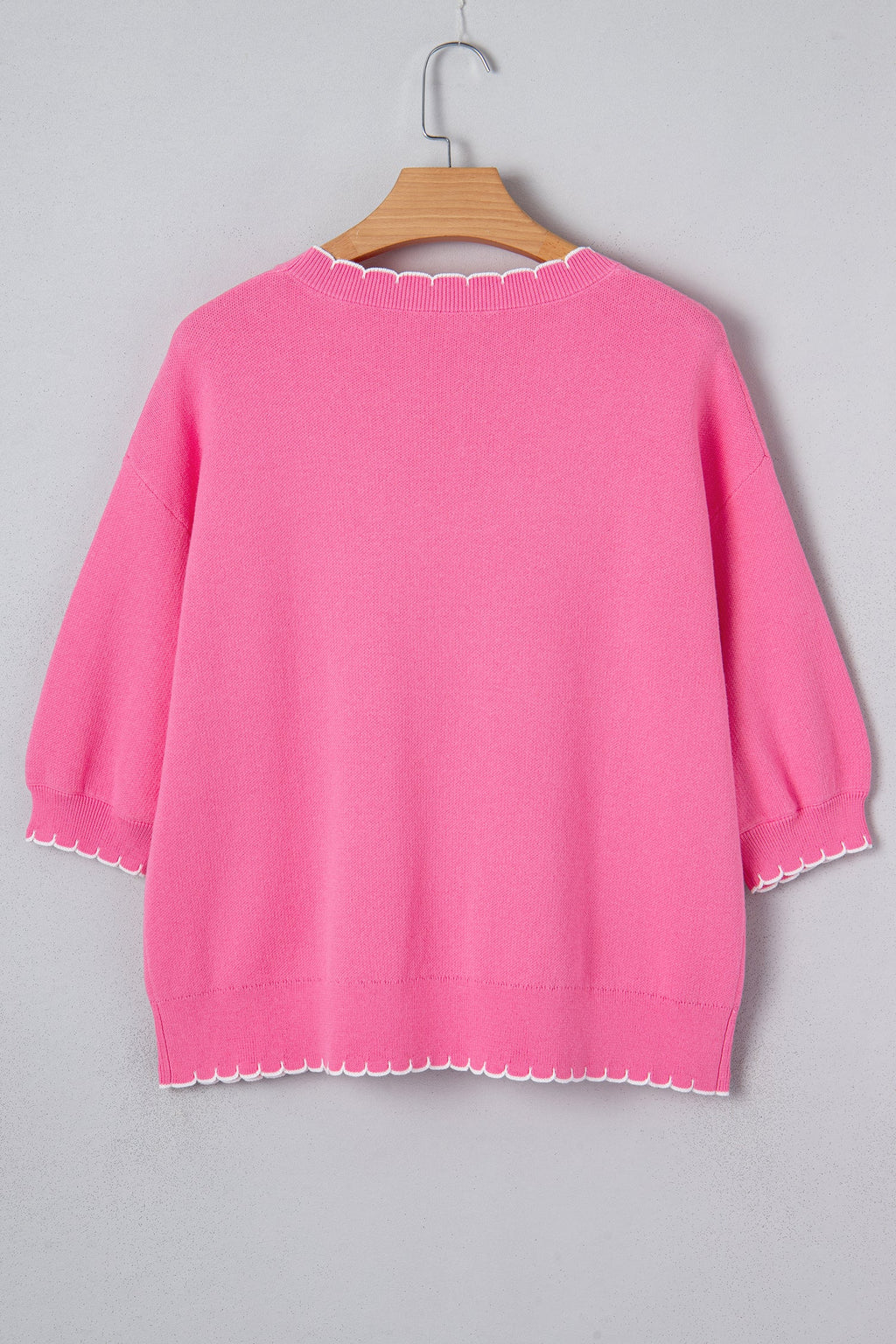 Big Ribbon Bow Contrast Stitch Sweater