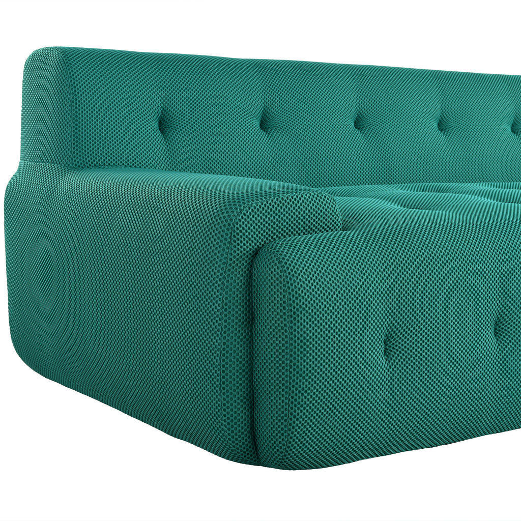 U_Style 86.2'' Modern Minimalist Style Tufted Design Upholstered Sofa, 3-Seat Compression Sofa for Living Room, Bedroom, and Apartment
