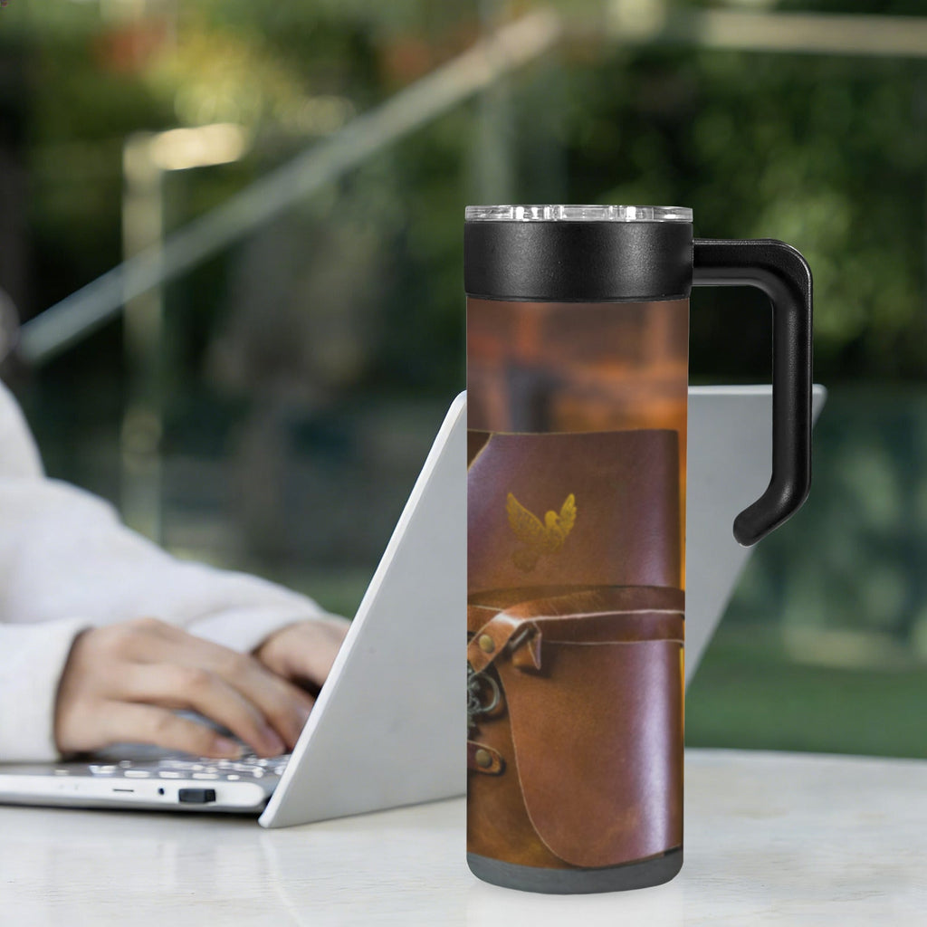 Be the Light Faith Based 20oz Insulated Water Bottle with Screw On Handle