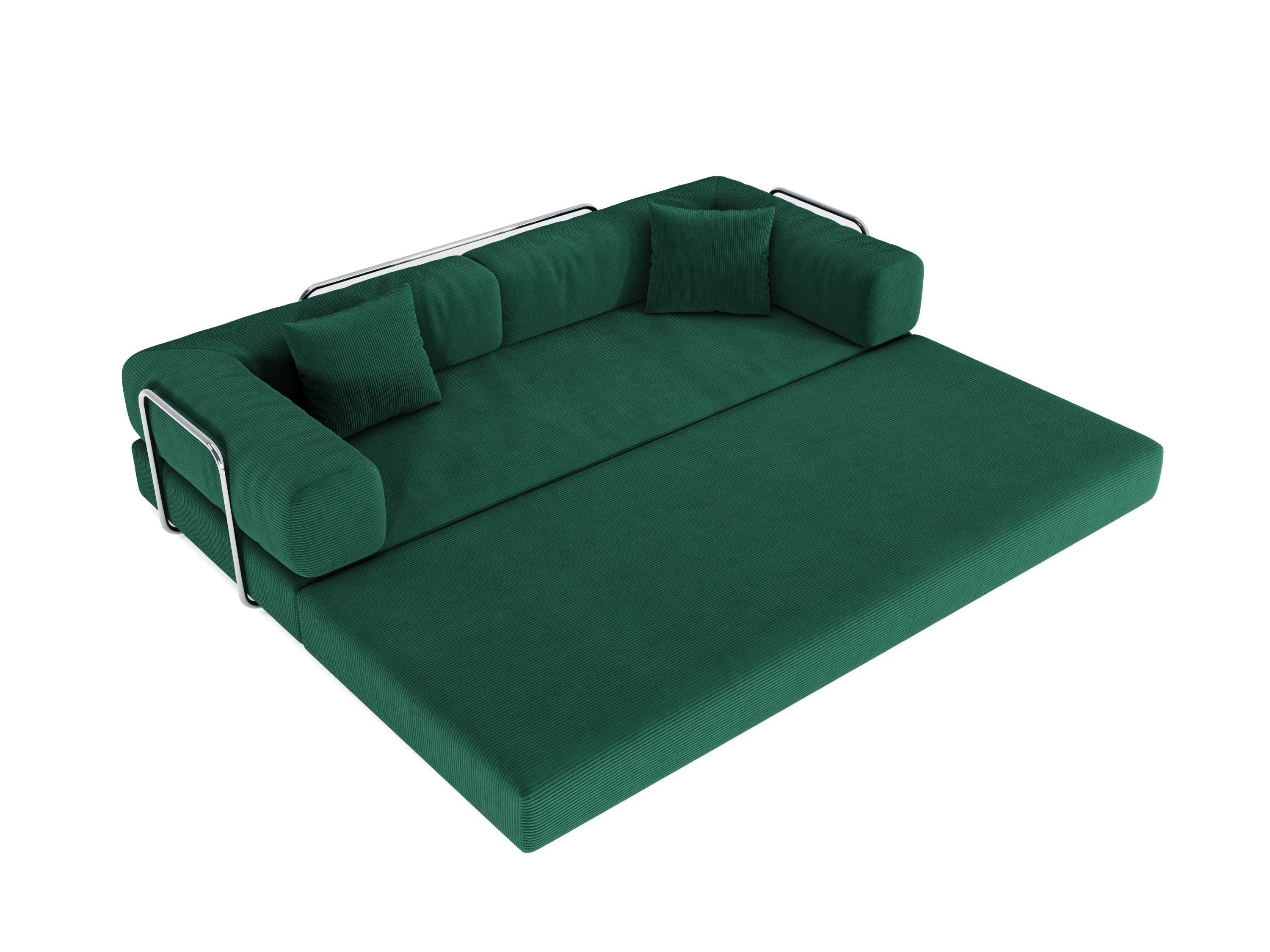 78.8inch  Modular Sectional Sofa, Convertible Pudding Block Sofa, Floor Standing Sofa Bed Arm Comfort Sofa Bed, Compression Sofa for Living Room and Bedroom -  (Green)