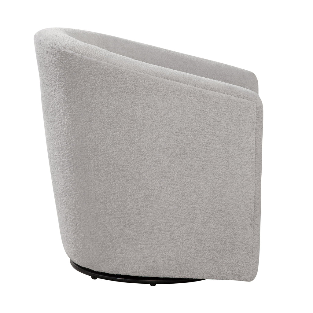 Oaklynn - Barrel Style Swivel Accent Chair