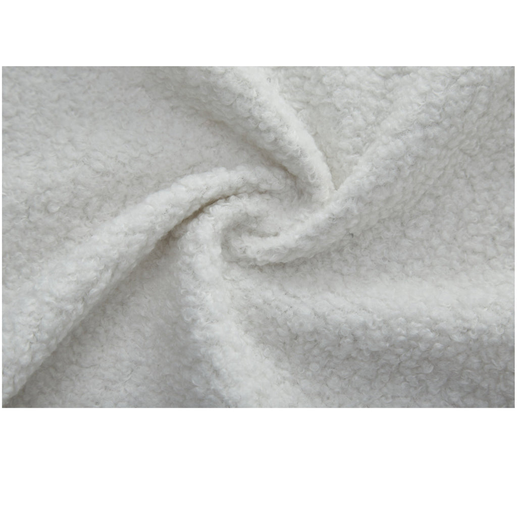 Modern Floor Sofa with 2 Pillows,Convertible Teddy Fabric Foam Filled Sleeper Sofa Bed,15 ' Full Size Folding Mattress for Living Room,Guest Bed,Playroom,no assembly required,Beige