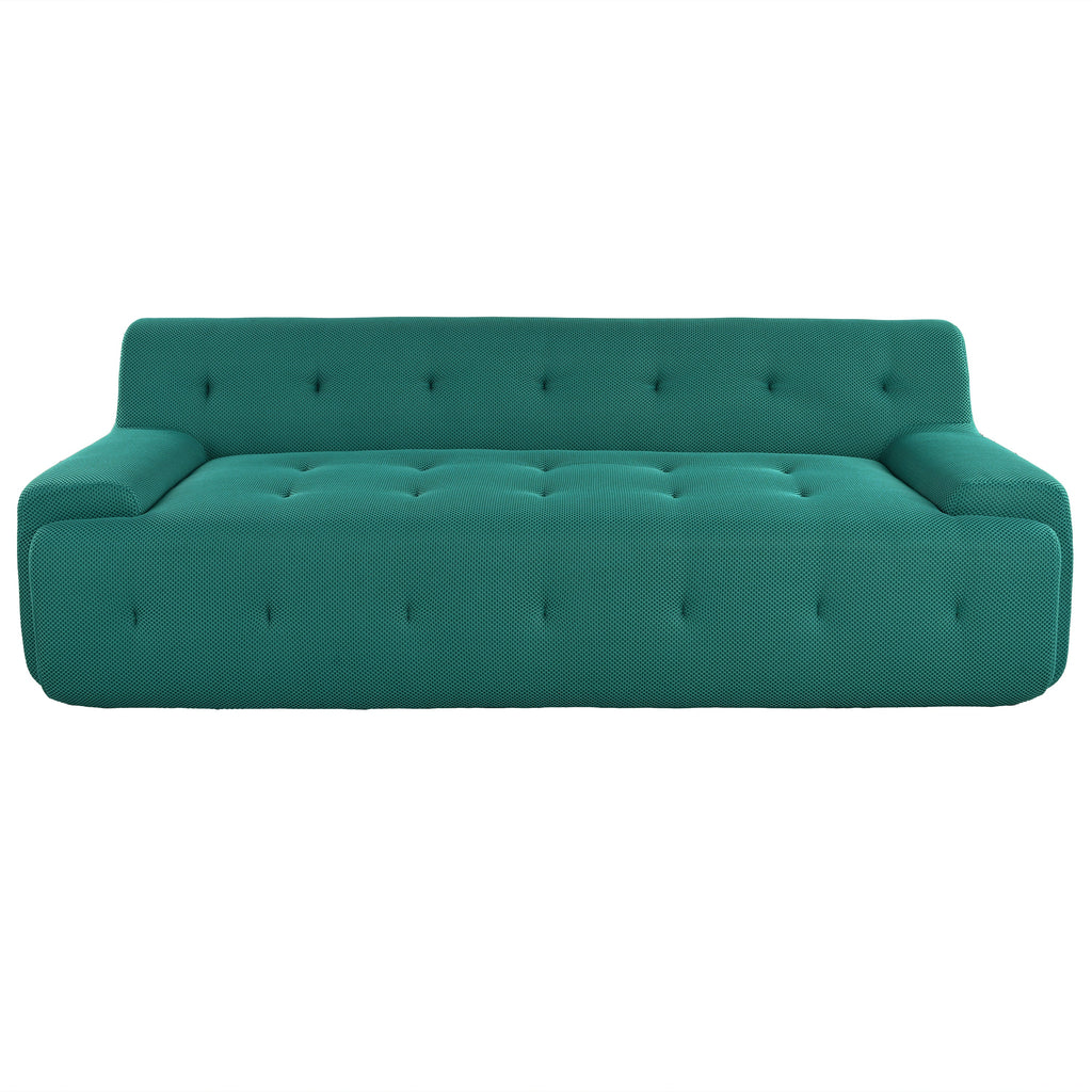 U_Style 86.2'' Modern Minimalist Style Tufted Design Upholstered Sofa, 3-Seat Compression Sofa for Living Room, Bedroom, and Apartment