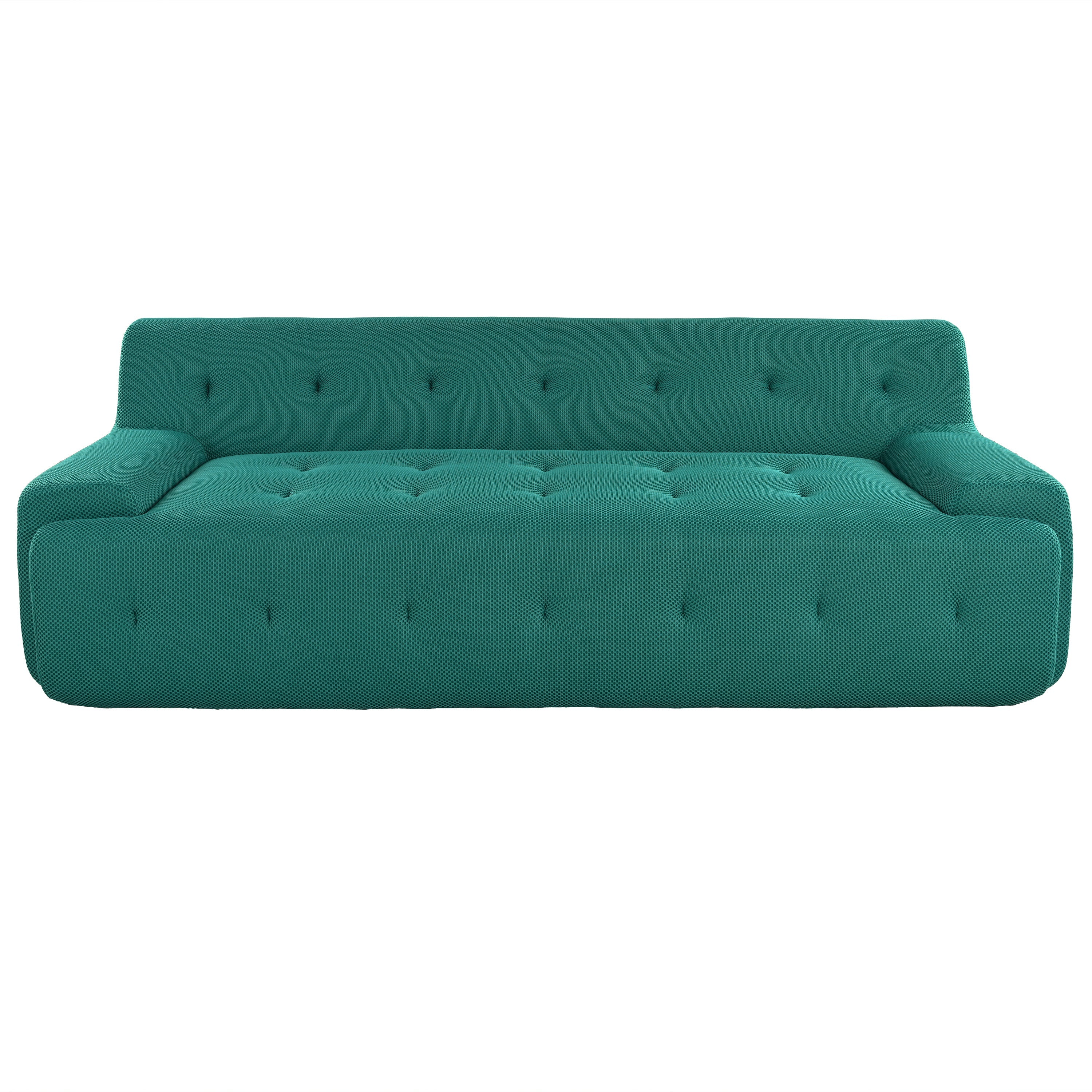 U_Style 86.2'' Modern Minimalist Style Tufted Design Upholstered Sofa, 3-Seat Compression Sofa for Living Room, Bedroom, and Apartment