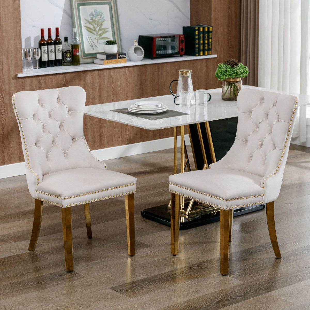 Nikki - Modern, High-End Tufted Dining Chair (Set of 2)