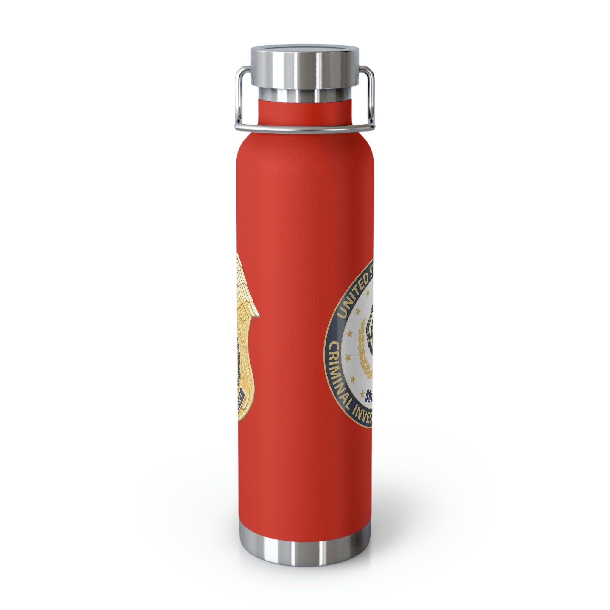 Army CID Badge and Seal - Copper Vacuum Insulated Bottle, 22oz