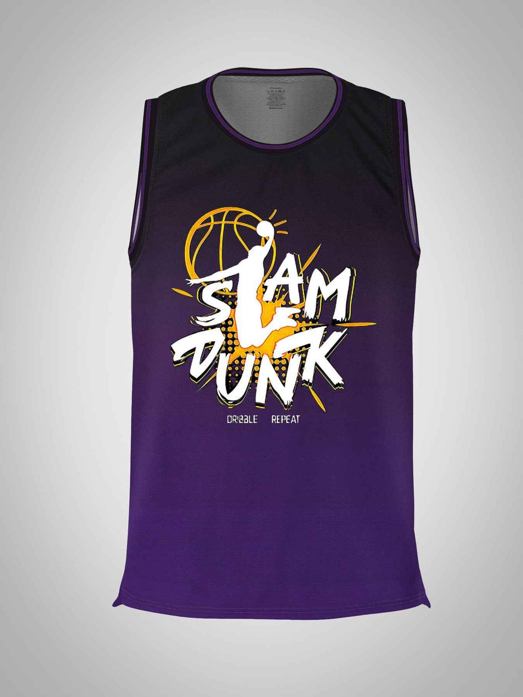 Slam Dunk Adult Purple Basketball Jersey | Ships From USA