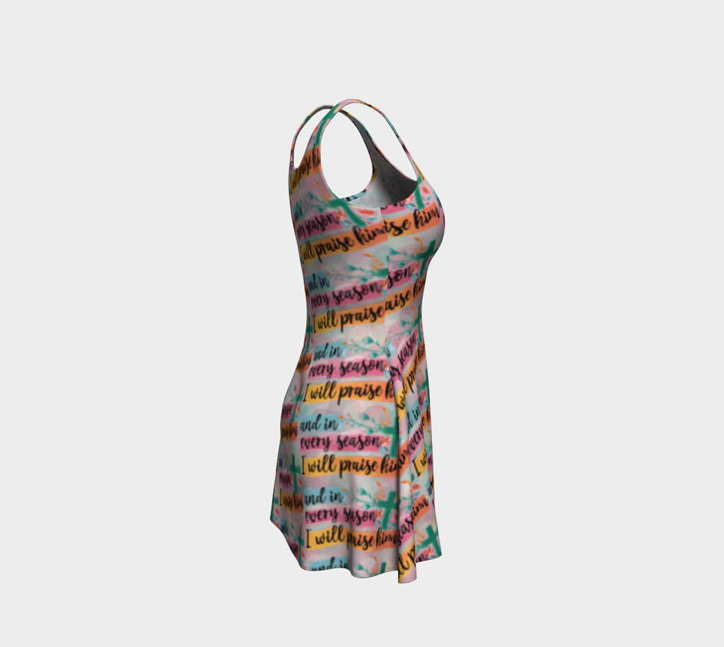 And in Every Season Faith Based Short Flare Dress