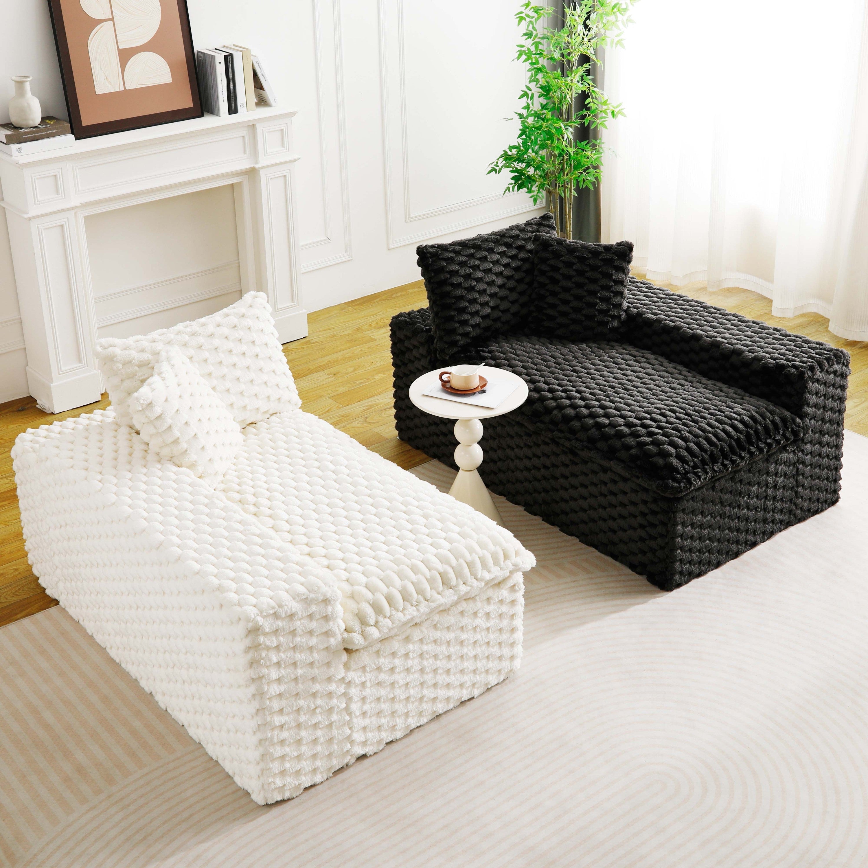 Luxury Color-Block Turtle Velvet Multifunctional Sofa - Arrangeable in Single Row, Side-by-Side or Facing Each Other, Stylish Living Room Furniture for Cozy Home Decor