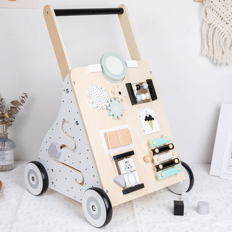 Wooden Baby Walker – Montessori Multifunctional Push Toy for Early Learning and Walking
