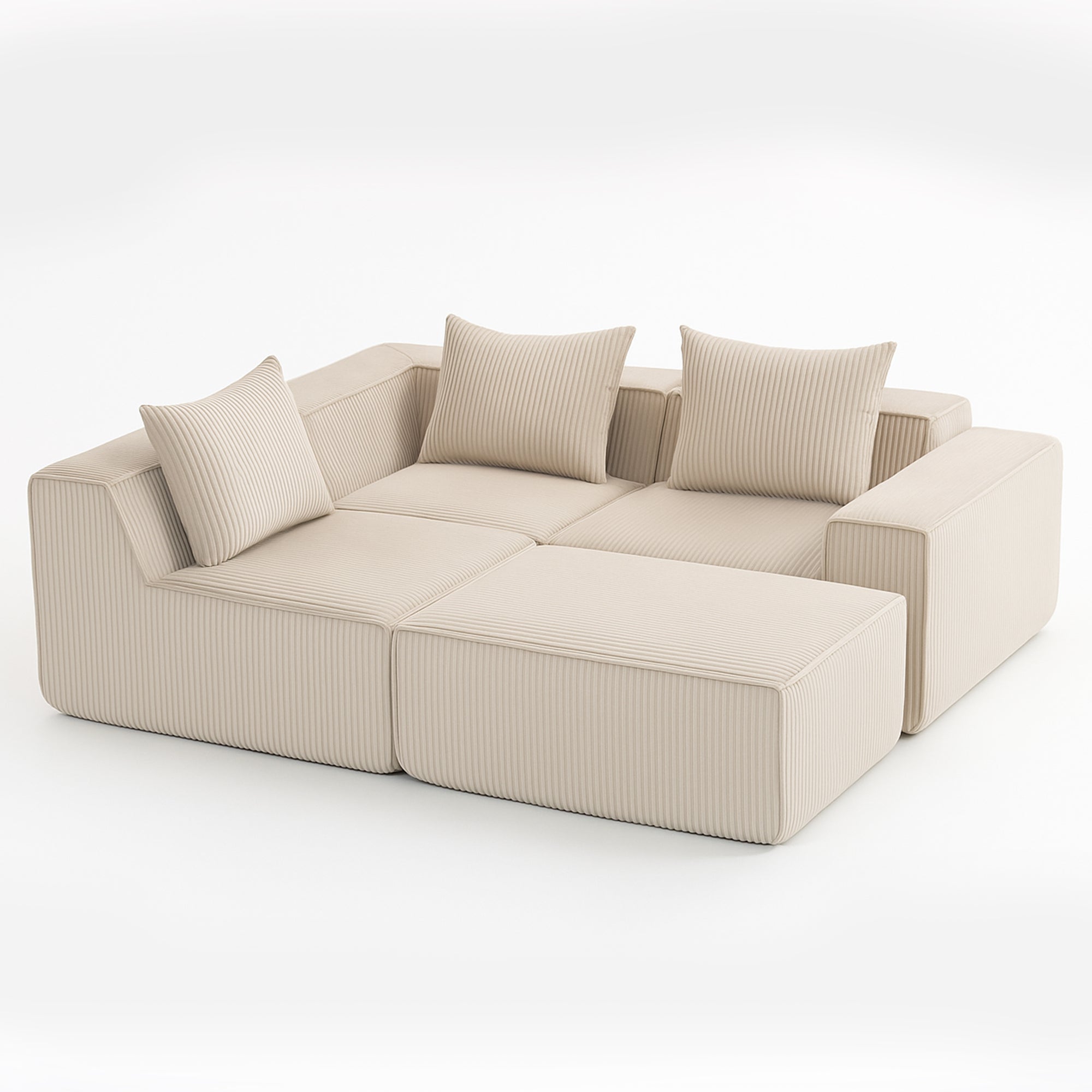 Multi person modular compression sofa that can be freely combined-33005-4
