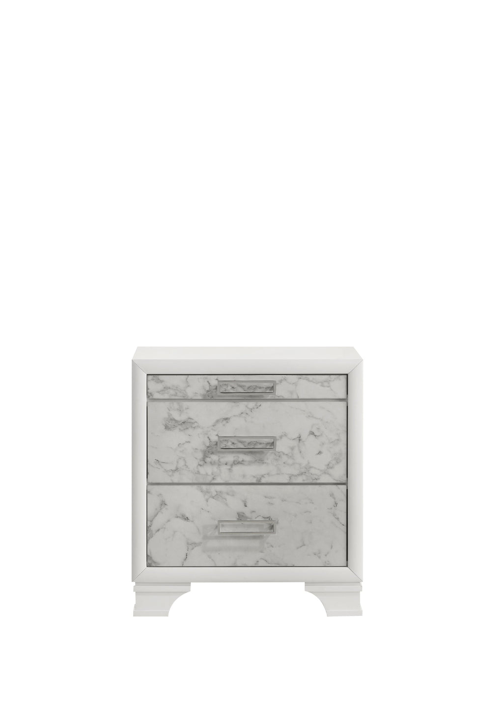 Soul Modern Style Queen 5PC Bedroom Set Made with wood in White(NJ Inventory)