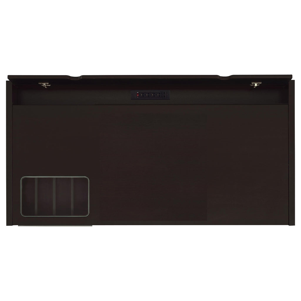 Halston Cappuccino 3-Drawer Office Computer Desk