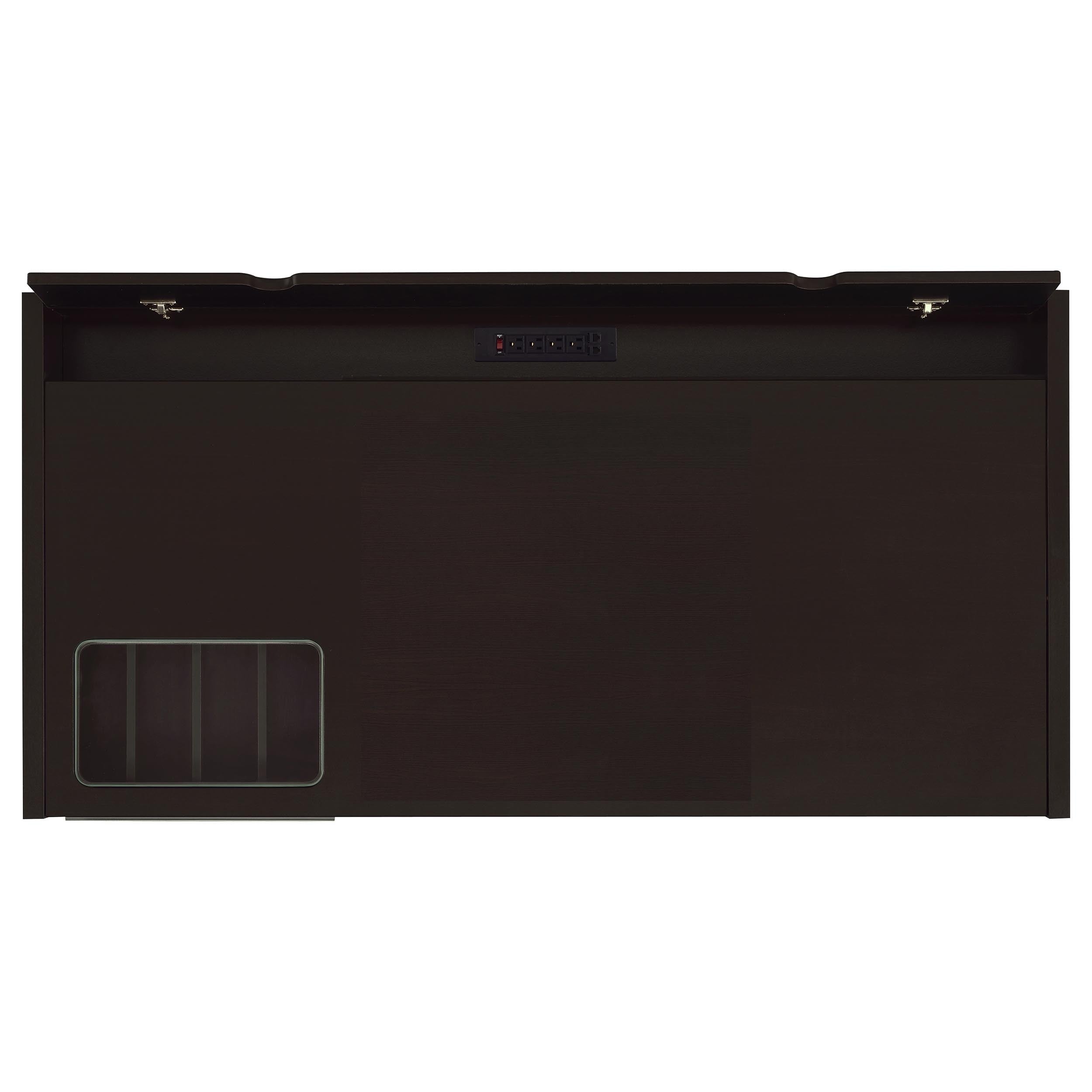Halston Cappuccino 3-Drawer Office Computer Desk