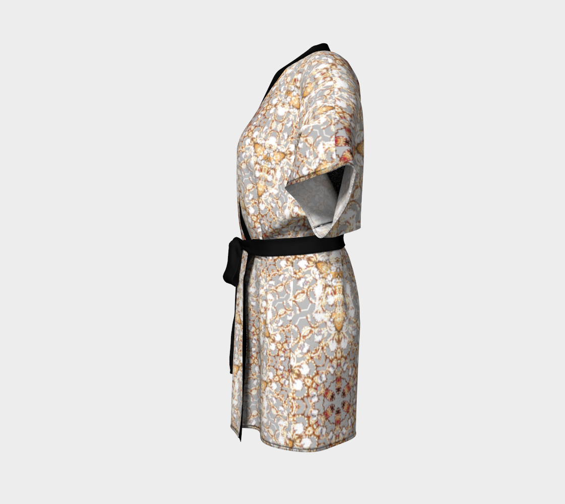 Intricate Gold Pattern Kimono