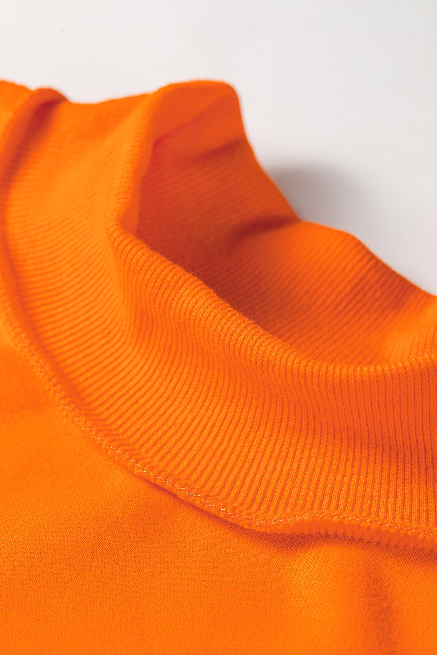 Solid Reversible Mock Neck Oversized Sweatshirt