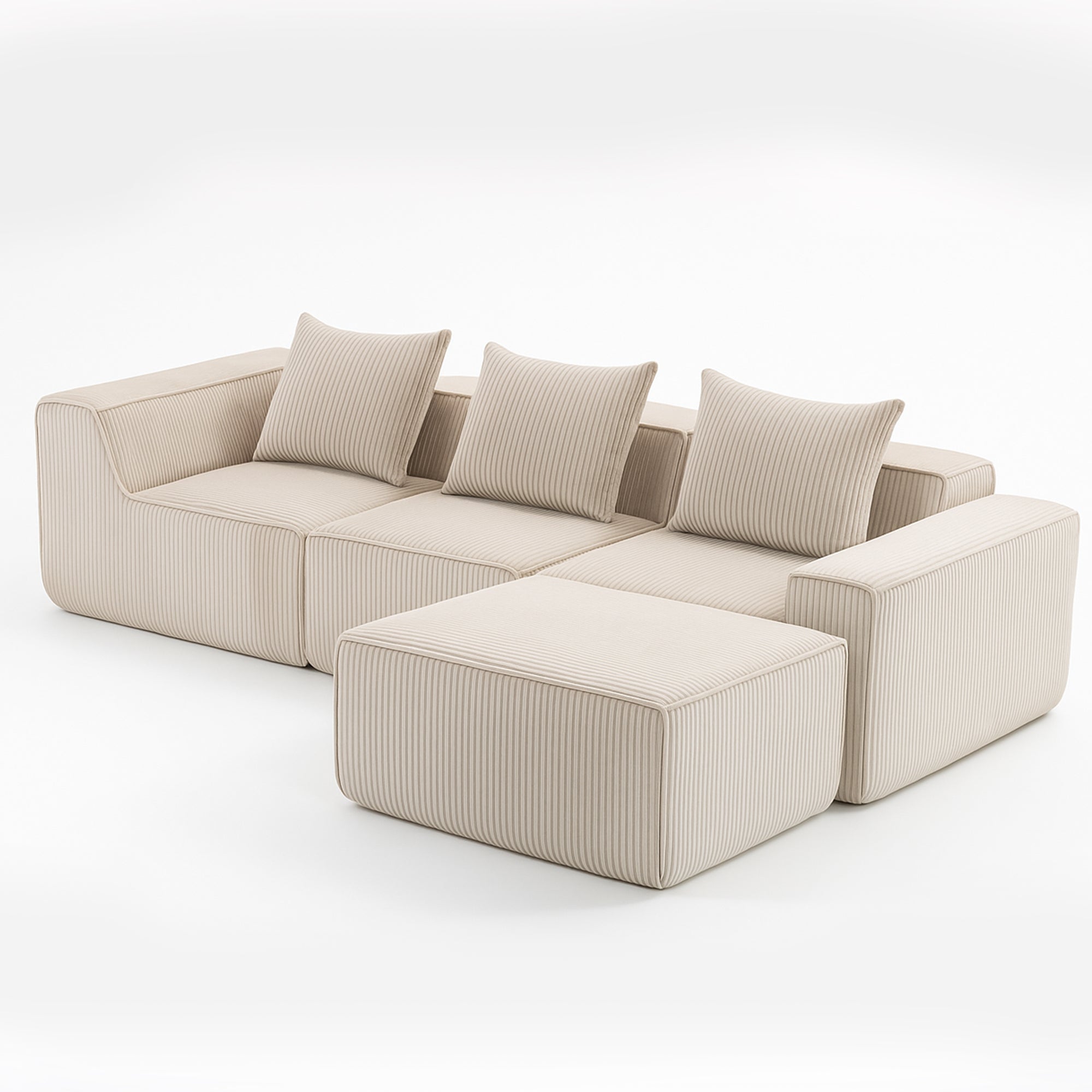 Multi person modular compression sofa that can be freely combined-33005-4