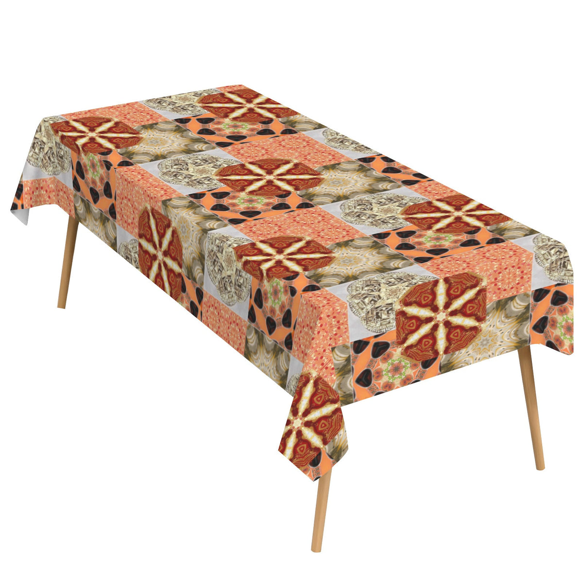 Heritage Revival Quilt Design Rectangular Tablecloth - 120" x 60"