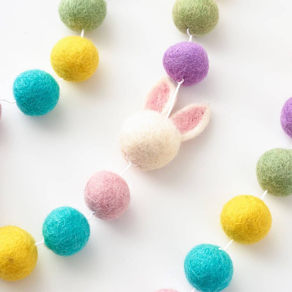 Bunny Felt Garland