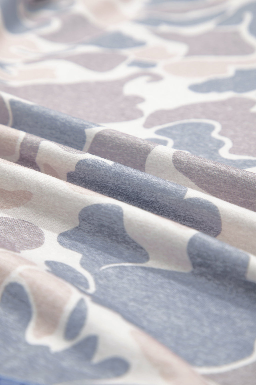 Camo Denim Patchwork Polo Collar Tee