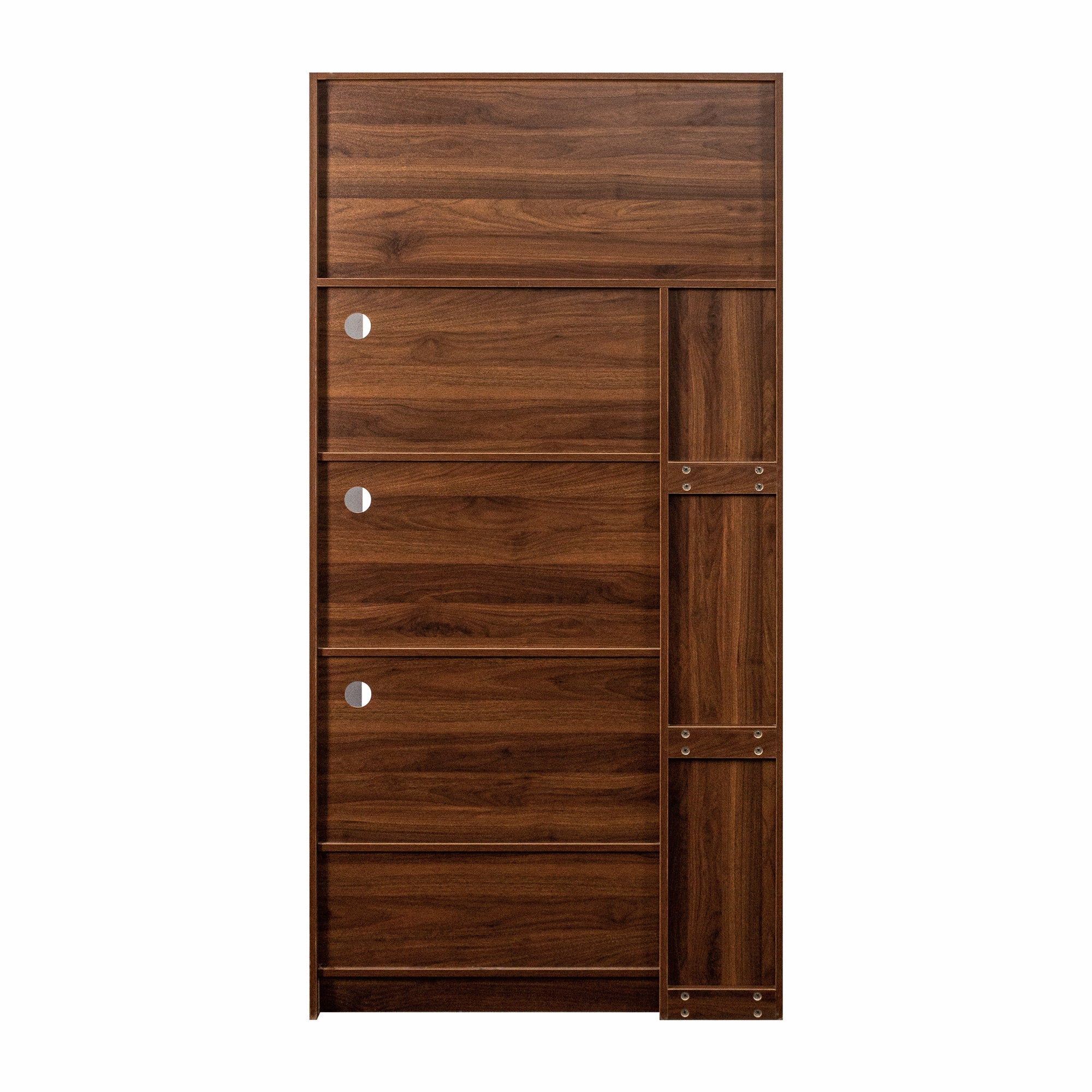 70.87' Tall Kitchen Pantry Cabinet with multi-functional pull-out multi-tier storage shelf, 1 Drawers,with Aluminum frame glass door,Freestanding Food Hutch with Microwave Stand for Dining Room
