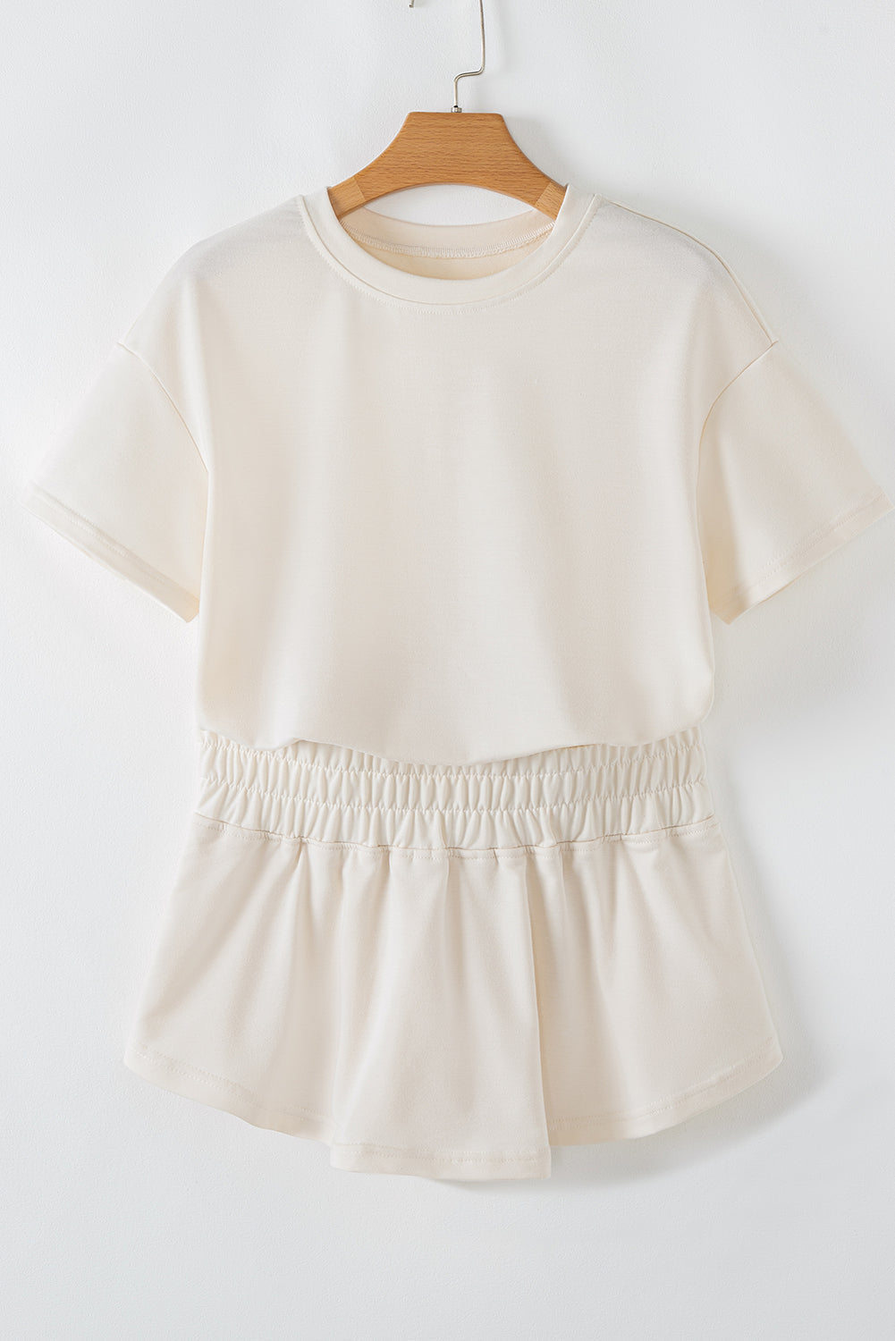 Women's 2-piece Cropped T-shirt and Ruffle High Waist Skort Set Outfit