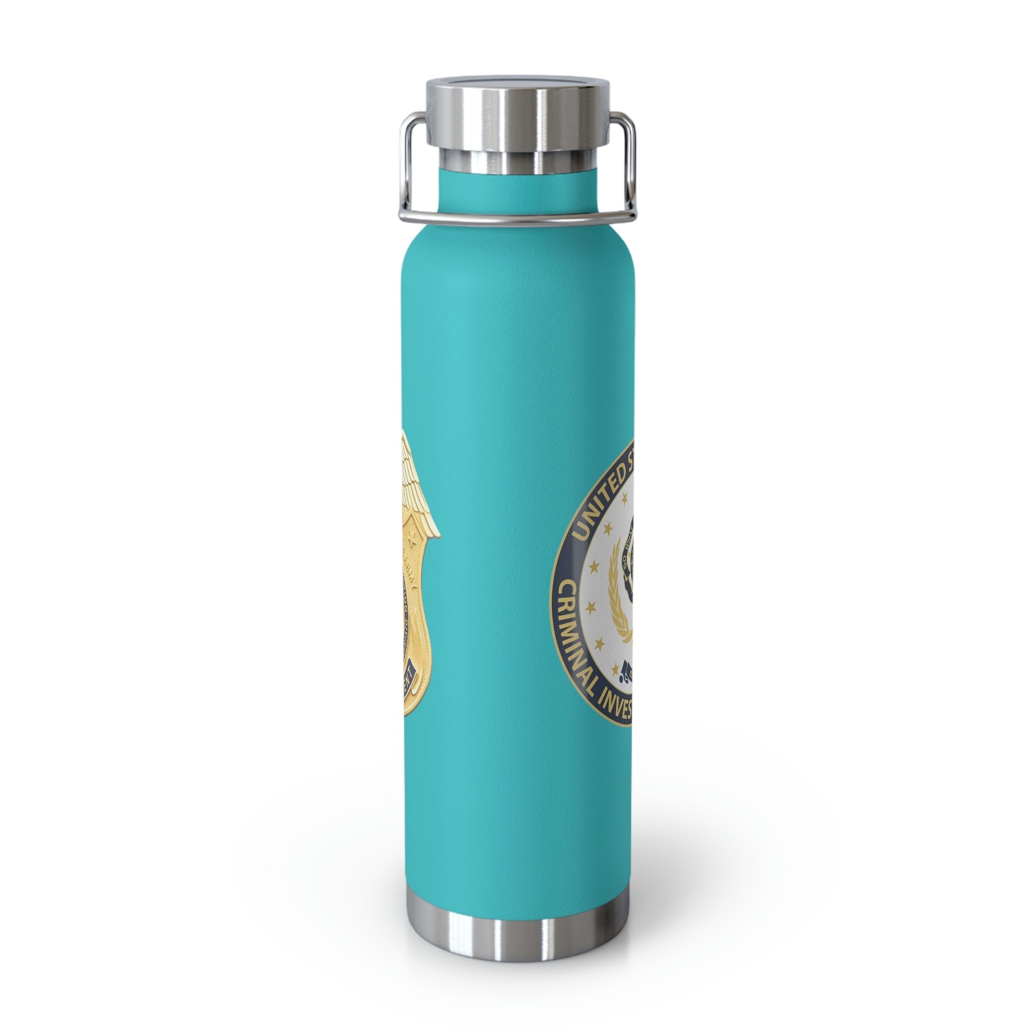 Army CID Badge and Seal - Copper Vacuum Insulated Bottle, 22oz