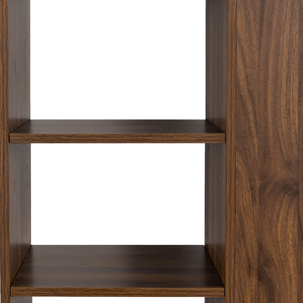 70.87' H Display Storage  Cabinet , 4-Tier Shelf, 3 Side Drawers & 4 small display shelves , Modern Wooden Tall Bookshelf Bookcase for Living Room Home Office