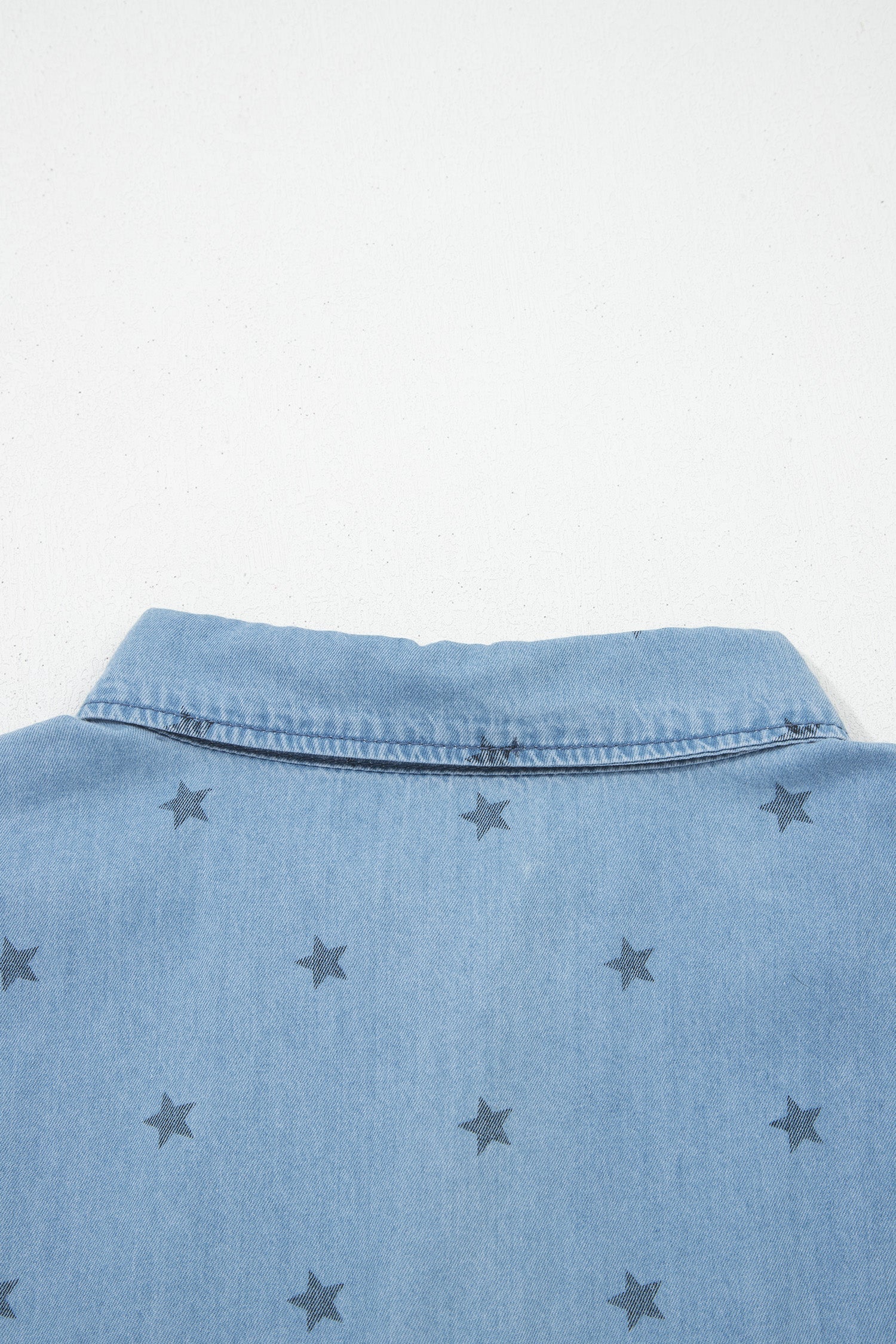 Star Denim Double Chest Pocket Short Sleeve Shirt