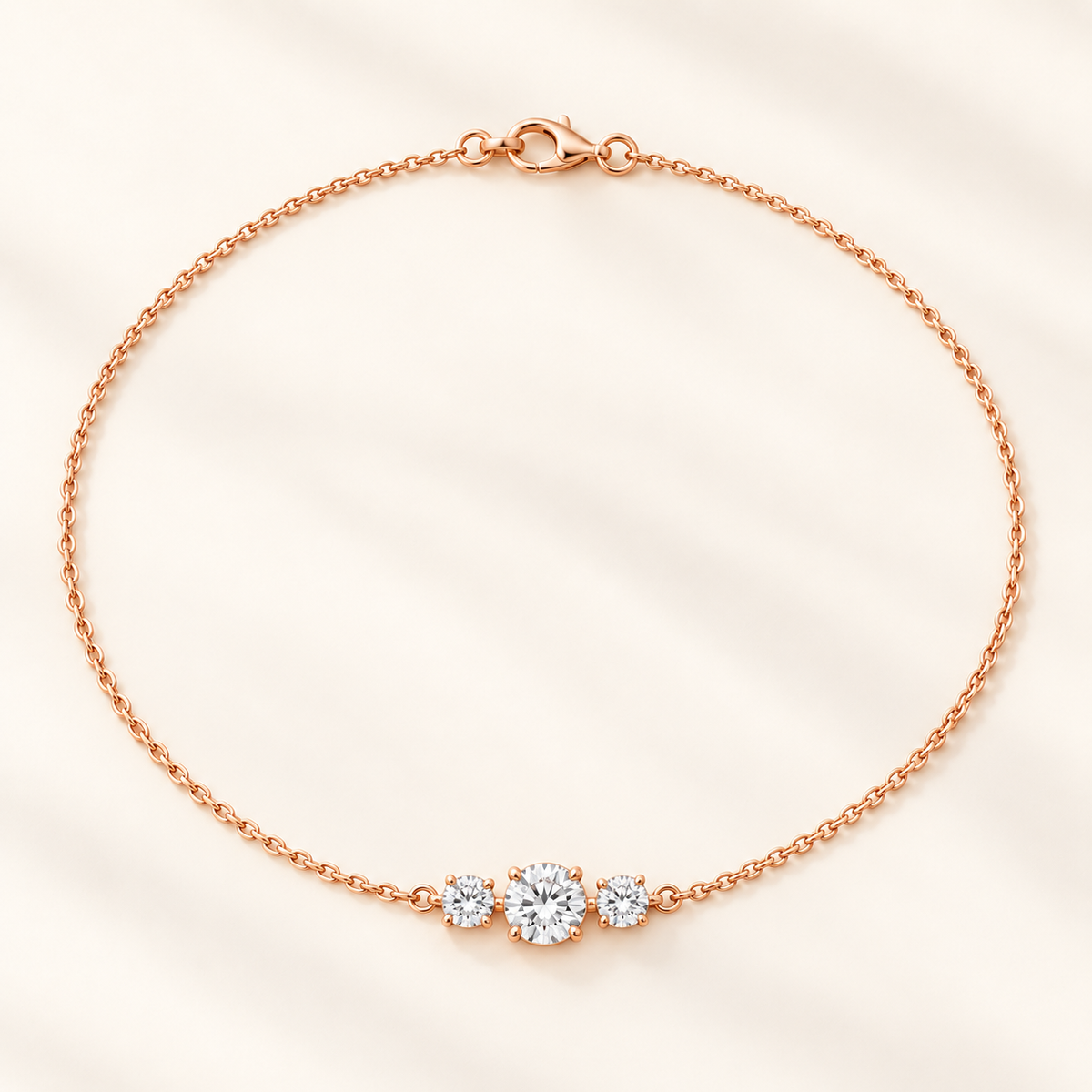 ELB Eira three-stone necklace standalone product photo