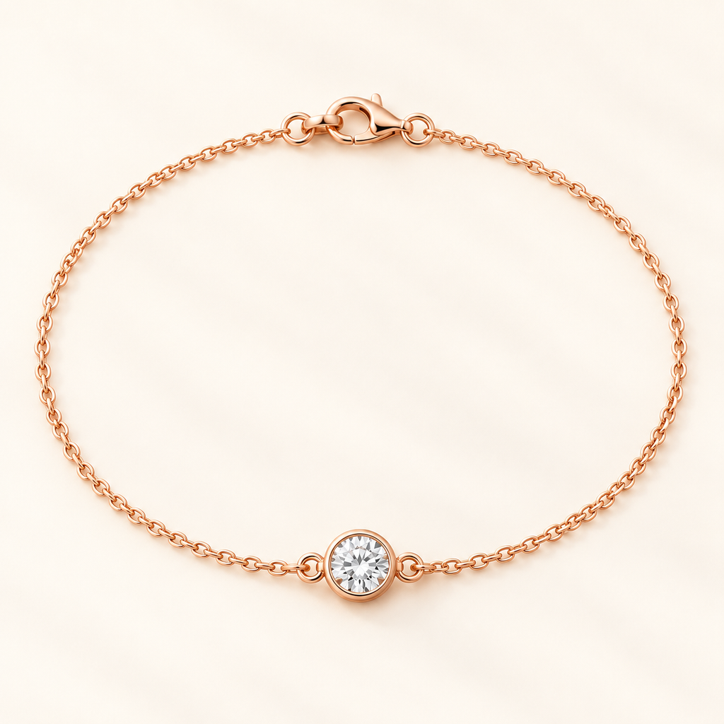 ELB Evren round solitaire bracelet standalone product photo