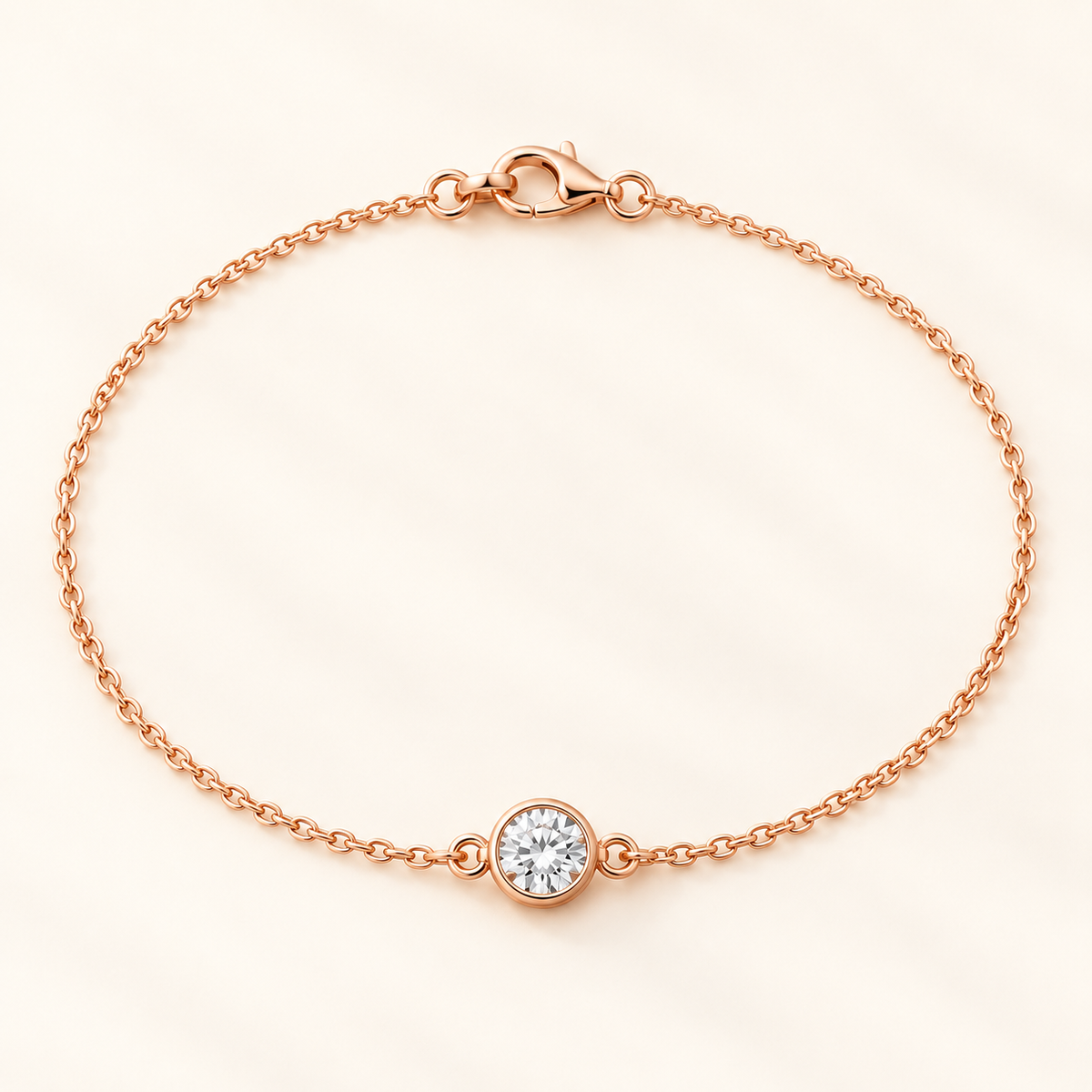 ELB Evren round solitaire bracelet standalone product photo