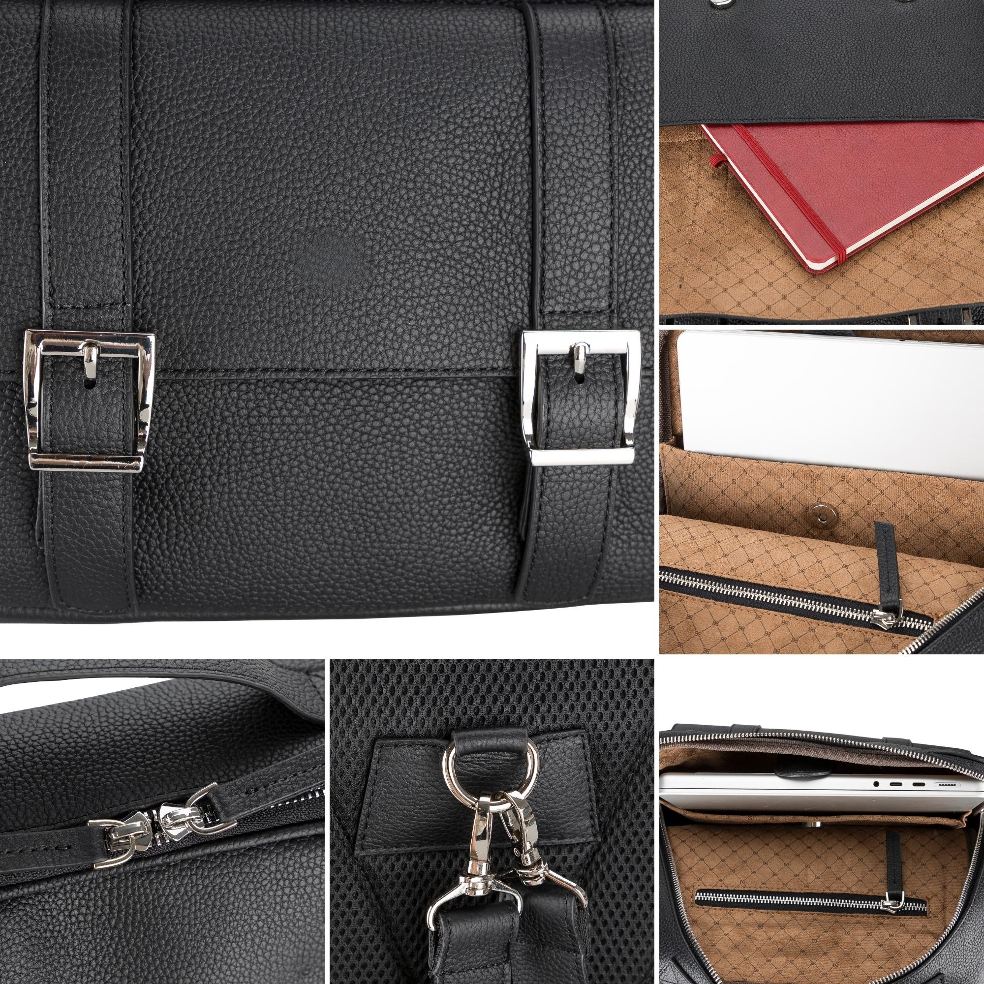 Elmira Leather Laptop Backpack for Men and Women