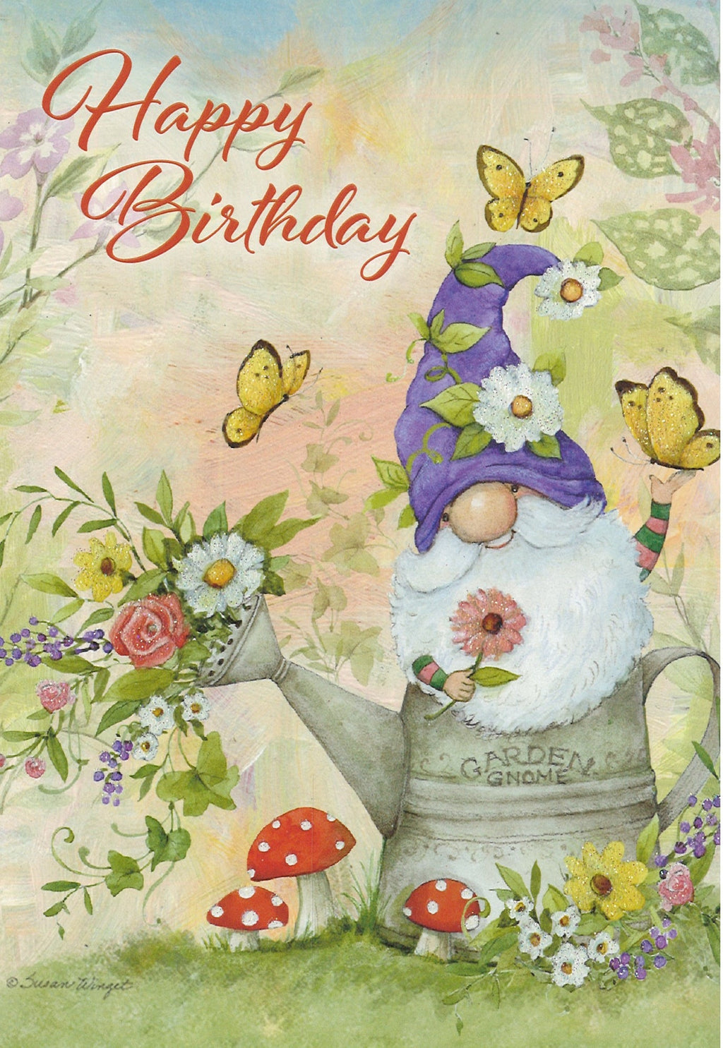 Garden Gnome Birthday Card  - Birthday Card