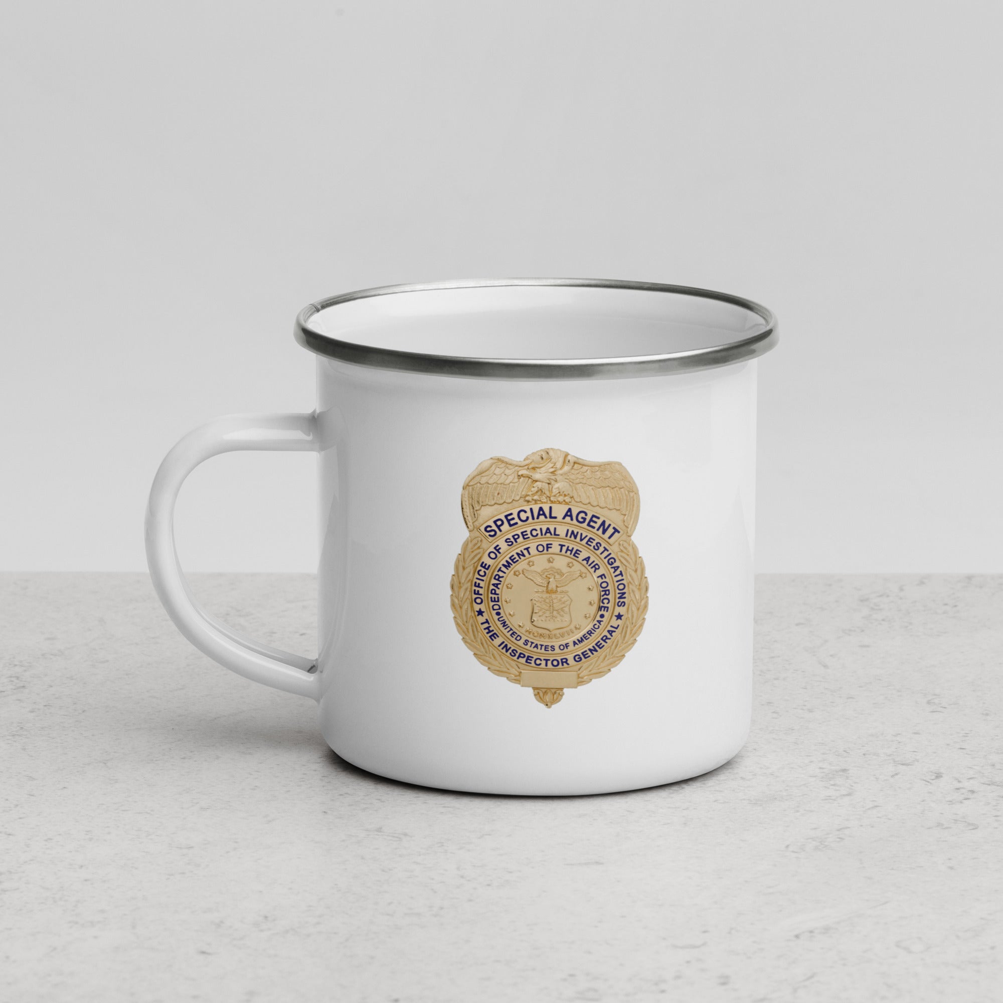 AFOSI Badge and Shield Coffee Mug - White