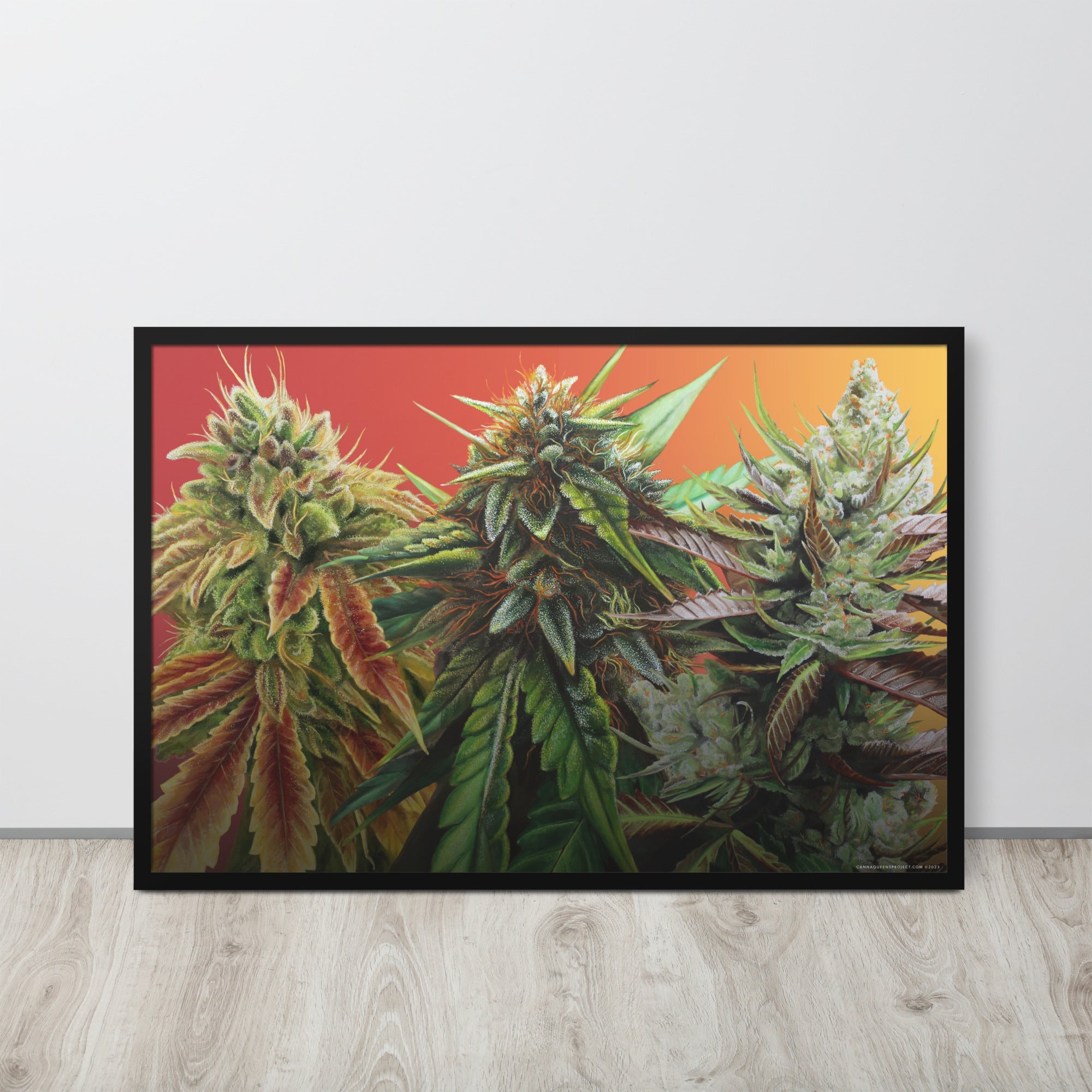 FRAMED 36"x24" FIRE poster