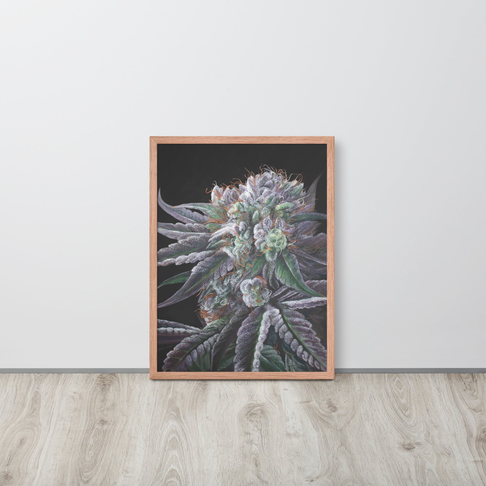 FRAMED 18x24 Black Afghan Weed Poster