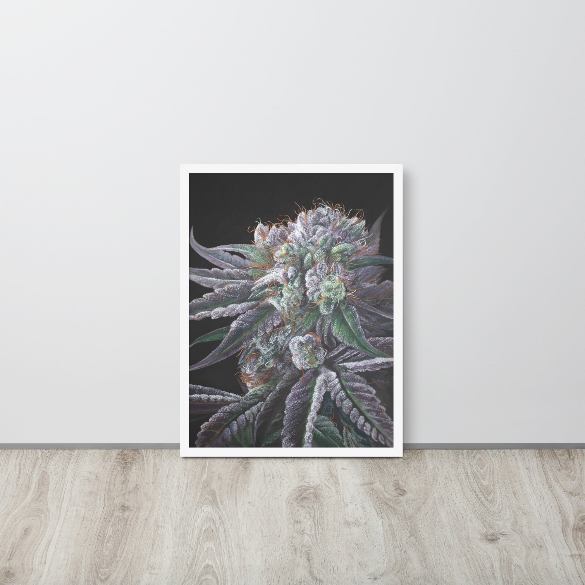 FRAMED 18x24 Black Afghan Weed Poster