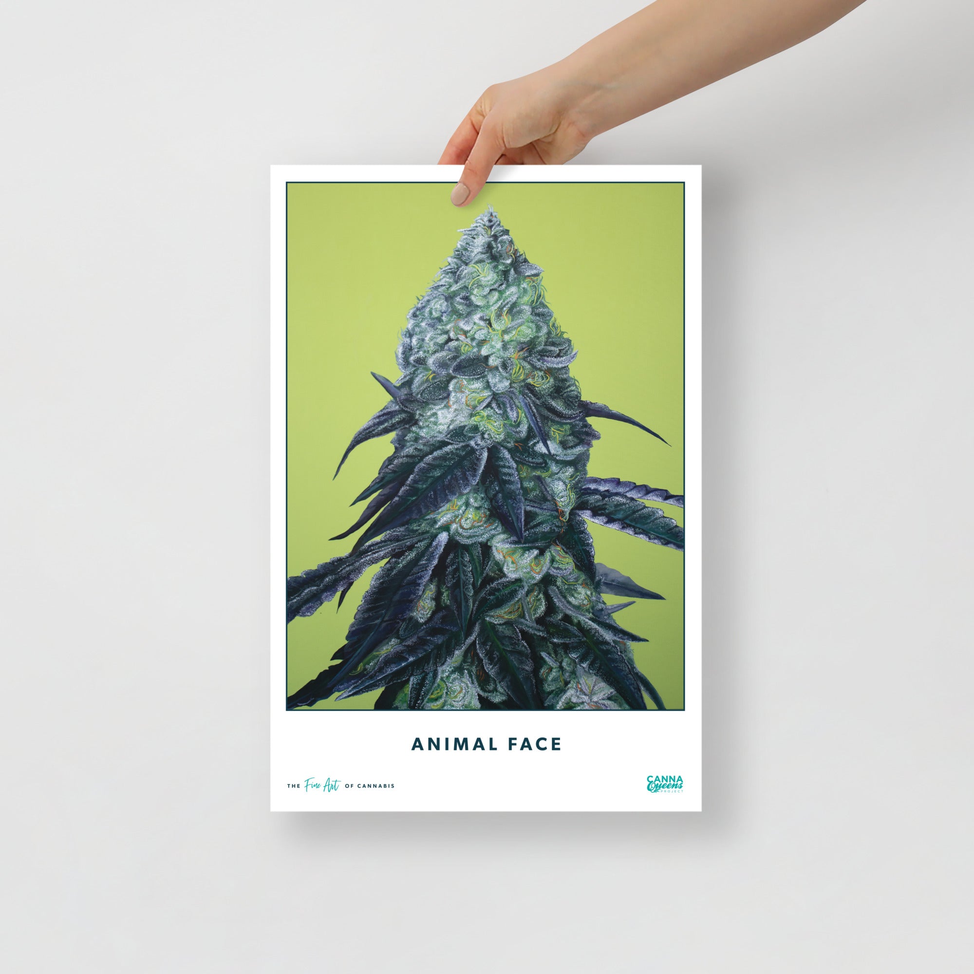 STRAIN NAME Animal Face Poster
