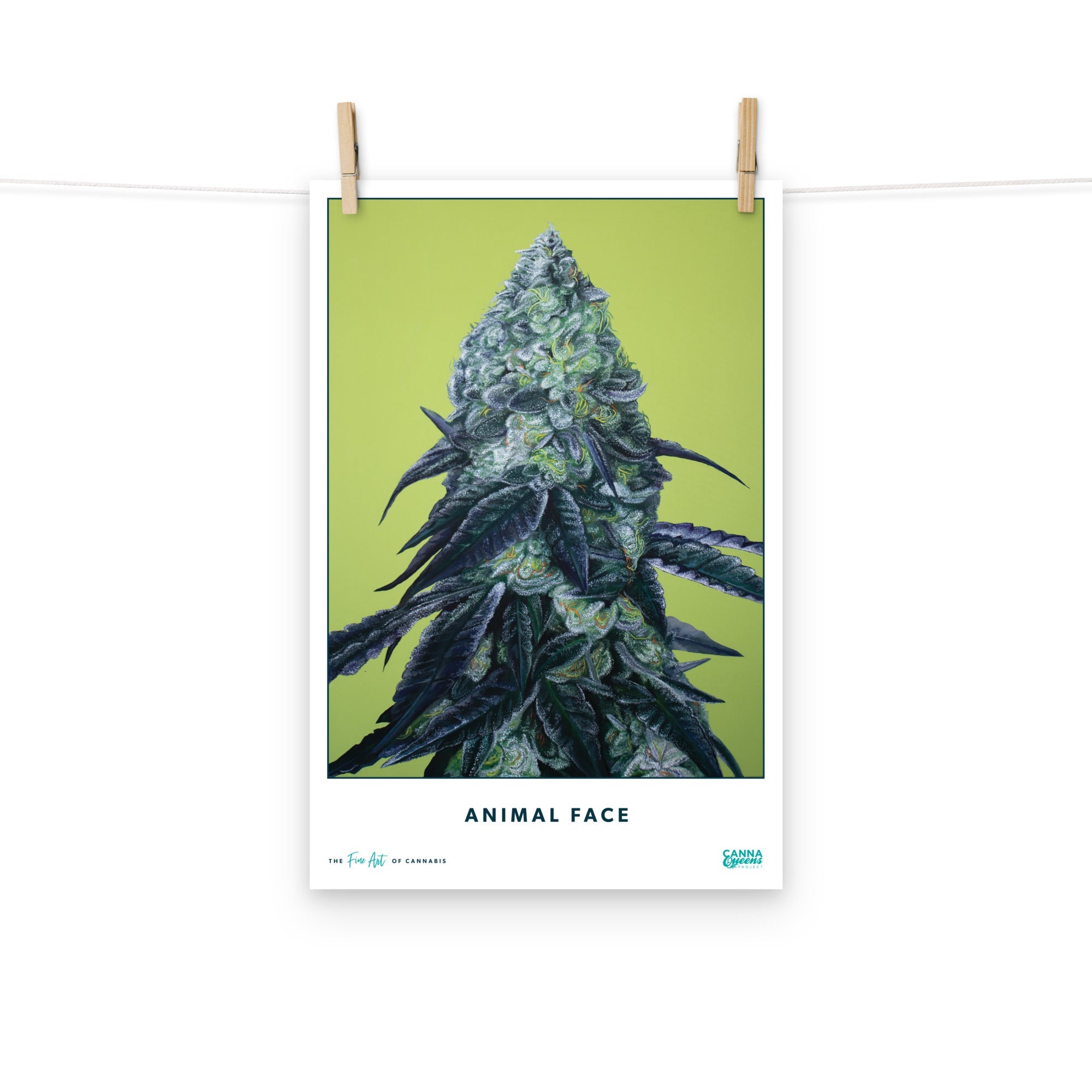 STRAIN NAME Animal Face Poster