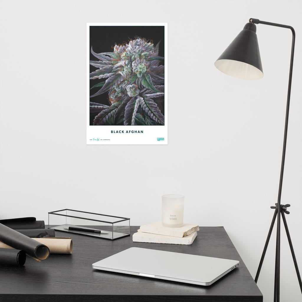 STRAIN NAME Black Afghan Poster