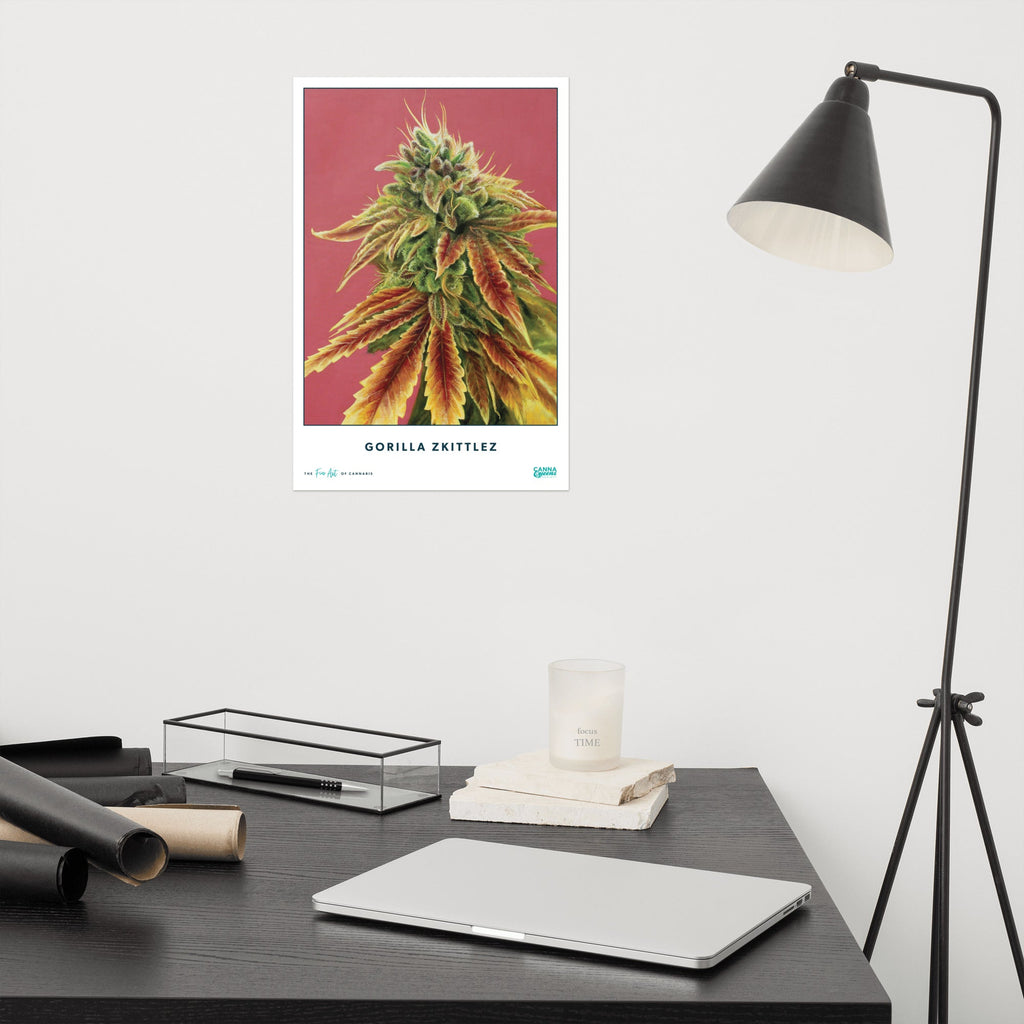 STRAIN NAME Gorilla Zkittlez Poster