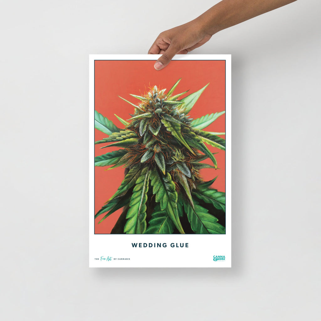STRAIN NAME Wedding Glue Poster