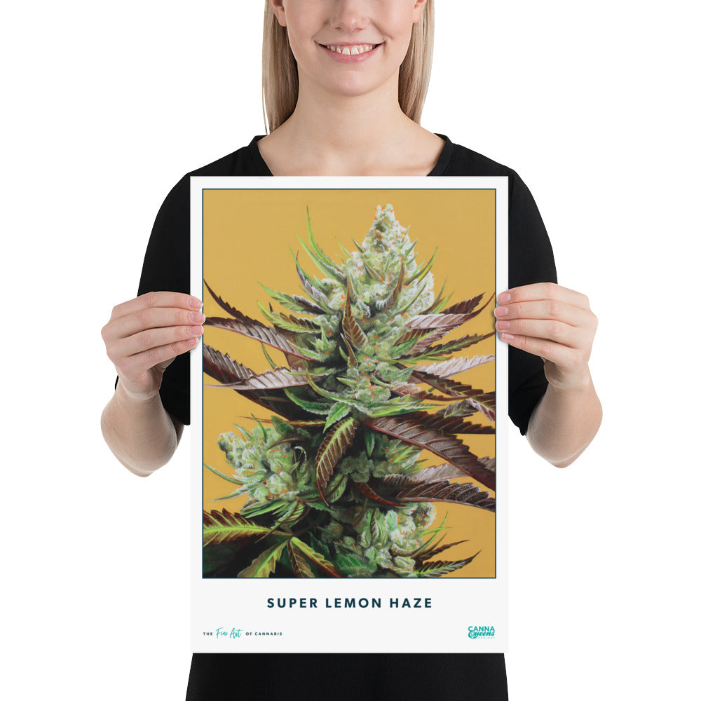 STRAIN NAME Super Lemon Haze Poster