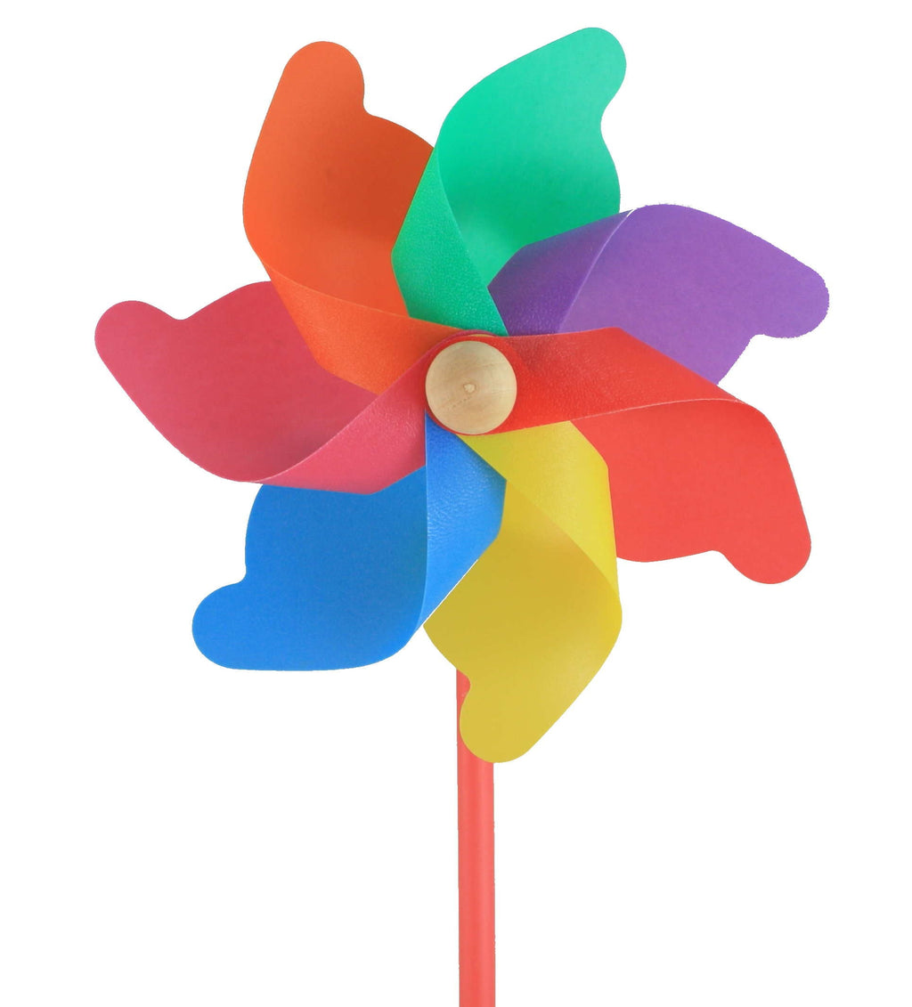 PVC Pinwheel - Blue Gingham