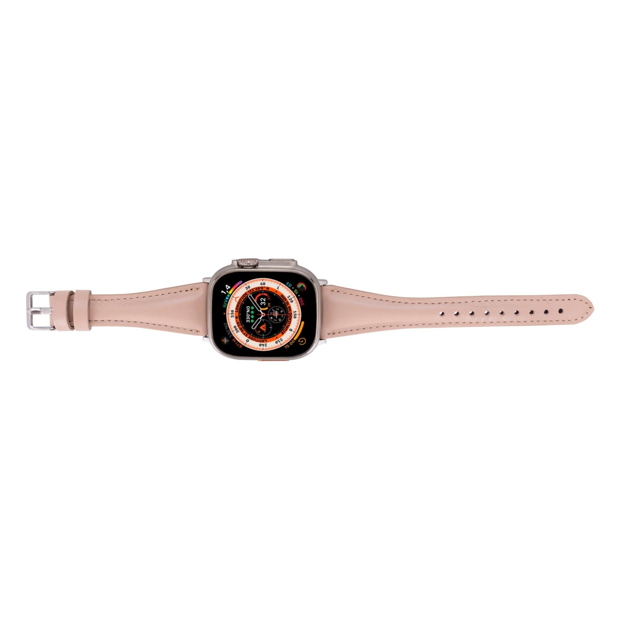 Evansville Slim Leather Bands for Apple Watch 9, Ultra 2 & SE